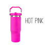 30-ounce Flip Straw Tumbler| Carry handle with Personalization Name & Logo