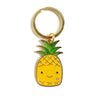Happy Pineapple Enamel Keychain