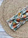 Fall Multi-Colored Floral Knit Twist Headband