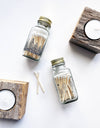 Noble Fir Trees 2" White Match Jar | Match Holder Home Decor