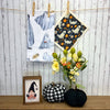 Ghosts & Fall Flowers Swedish Dishcloth - Halloween Decor