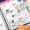 Grateful Heart Stickers for Journaling
