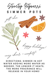Simmer Pot Stovetop Spice "North Woods"
