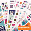 Grateful Heart Stickers for Journaling