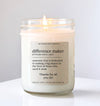 Difference Maker Candle - 8oz Lavender Vanilla Scent