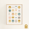 Animal Faces Art Print, Kids & Nursery Art