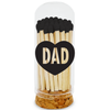 Father's Day Black Tip 2” Matches + Dad Heart + Mini Cloche