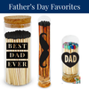 Father's Day Black Tip 2” Matches + Dad Heart + Mini Cloche