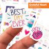 Grateful Heart Stickers for Journaling