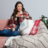 Elin 50x60" Recycled Cotton Decorative Throw Blanket