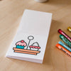 Tiny Eats Treats Easy Tear Glue Bind Coloring Book for Adult