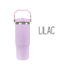30-ounce Flip Straw Tumbler| Carry handle with Personalization Name & Logo