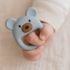 Dusty Blue Bear Baby Teether - Baby Boy Gifts -  Baby Shower