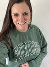 For One Varsity Letter Crewneck Sweatshirt