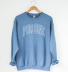 For One Varsity Letter Crewneck Sweatshirt