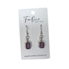 Purple Holographic Dangle Earrings