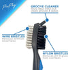Green Golf Club Brush and Groove Cleaner