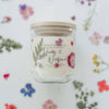 10 oz Soy Pressed Flower Tumbler - Honey & Wildflower