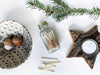 Noble Fir Trees 2" White Match Jar | Match Holder Home Decor