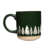 Pine Trees Stoneware Coffee Mug