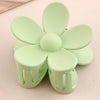 Matte Floral Hair Claw Clip