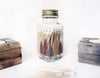 Noble Fir Trees 2" White Match Jar | Match Holder Home Decor