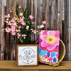 Summer Flower Bloom Kitchen Waffle Towel