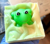 Froggy Handmade Soap Bar for Kids (Natural Vegan Cold Process)