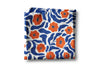 Orange Blue Floral Modern Kitchen Towel Waffle