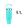 30-ounce Flip Straw Tumbler| Carry handle with Personalization Name & Logo