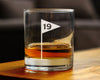 19th Hole Golf Ball Whiskey Rocks Glass