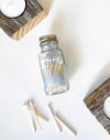 Noble Fir Trees 2" White Match Jar | Match Holder Home Decor