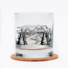 Mountain Rocks Whiskey Glass